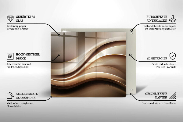Kitchen worktop protector Abstraction mild lines