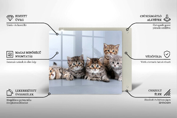 Kitchen worktop protector Sweet small cats