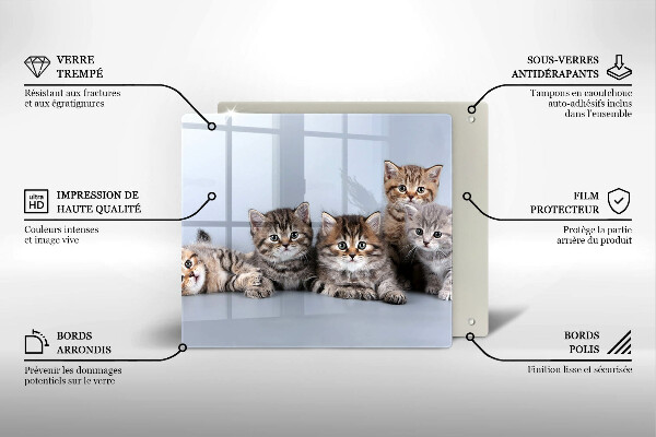 Kitchen worktop protector Sweet small cats