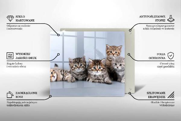 Kitchen worktop protector Sweet small cats