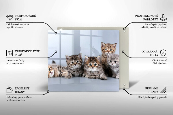 Kitchen worktop protector Sweet small cats