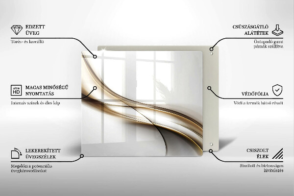 Kitchen worktop protector Mild abstraction lines