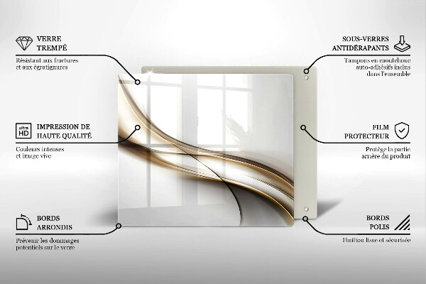 Kitchen worktop protector Mild abstraction lines