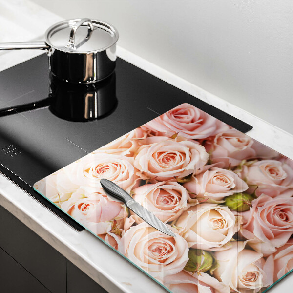 Kitchen worktop protector A delicate bouquet of roses