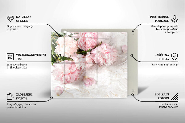 Kitchen worktop protector Delicate roses flowers