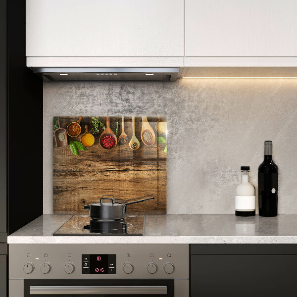 Kitchen worktop protector Wooden spices