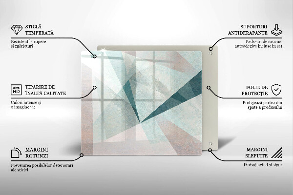 Chopping board glass Sharp abstraction