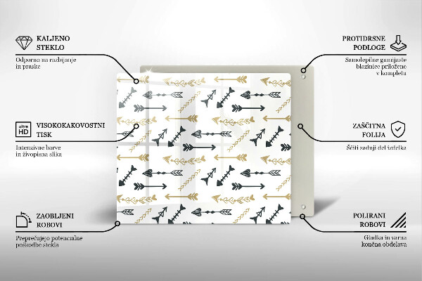 Kitchen worktop protector Boho arrow pattern