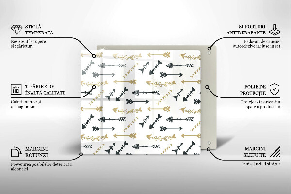 Kitchen worktop protector Boho arrow pattern