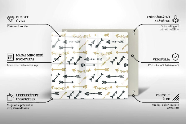 Kitchen worktop protector Boho arrow pattern