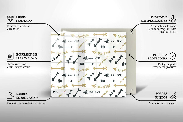 Kitchen worktop protector Boho arrow pattern