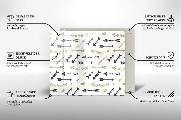 Kitchen worktop protector Boho arrow pattern