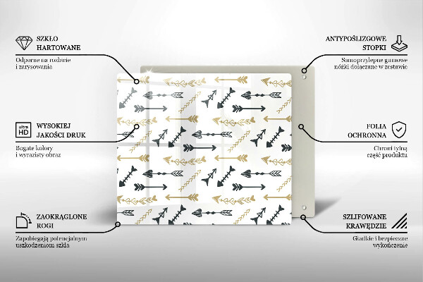 Kitchen worktop protector Boho arrow pattern