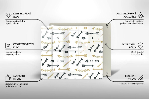 Kitchen worktop protector Boho arrow pattern