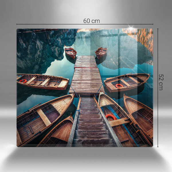 Kitchen worktop protector Boats on the lake
