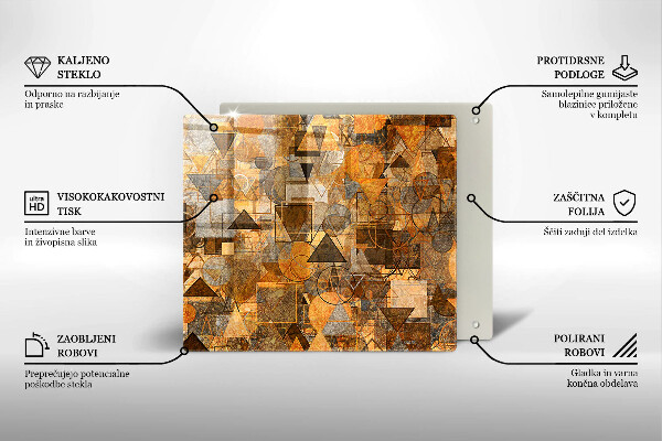 Kitchen worktop protector Geometric figure pattern