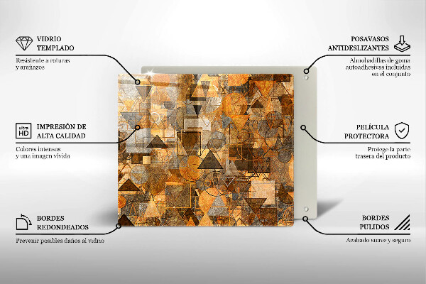 Kitchen worktop protector Geometric figure pattern