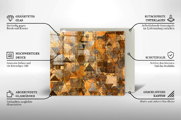 Kitchen worktop protector Geometric figure pattern