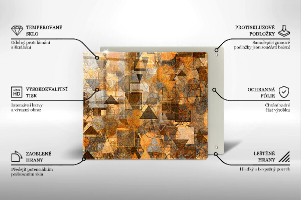 Kitchen worktop protector Geometric figure pattern