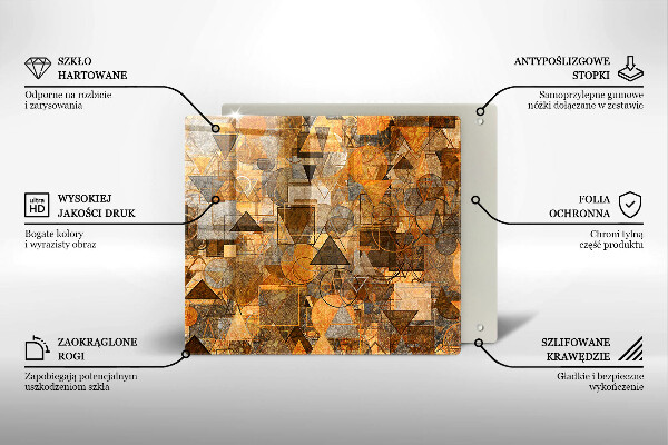 Kitchen worktop protector Geometric figure pattern