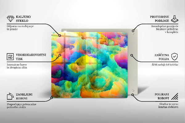 Kitchen worktop protector Colorful abstraction