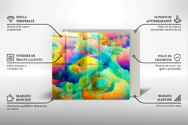 Kitchen worktop protector Colorful abstraction