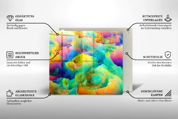 Kitchen worktop protector Colorful abstraction