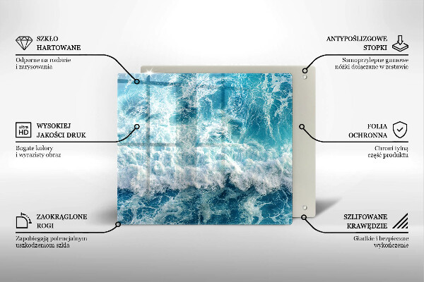 Kitchen worktop protector Water sea waves