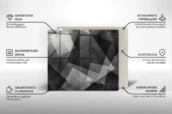 Chopping board Geometric abstraction