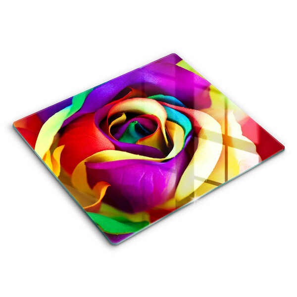 Kitchen worktop protector Colorful rose petals