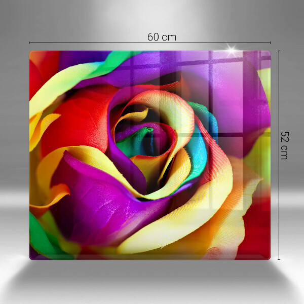 Kitchen worktop protector Colorful rose petals