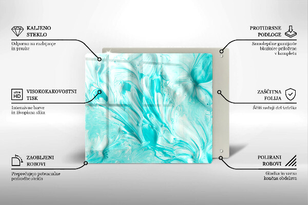 Glass worktop saver Paints abstraction