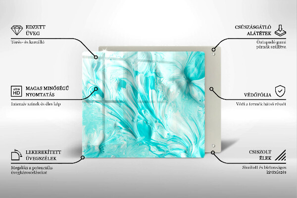 Glass worktop saver Paints abstraction