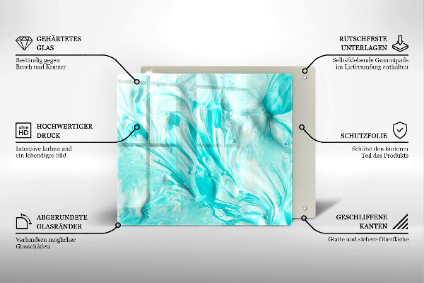 Glass worktop saver Paints abstraction