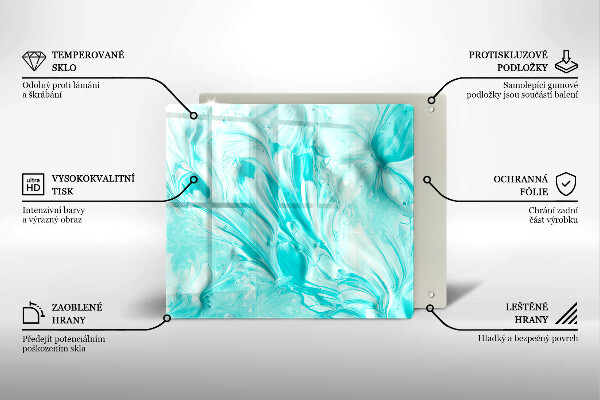 Glass worktop saver Paints abstraction