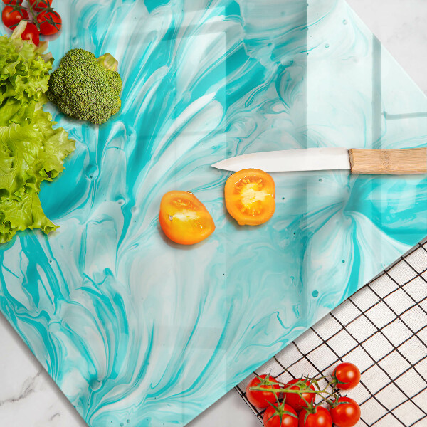 Glass worktop saver Paints abstraction