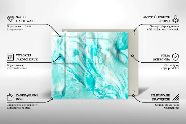 Glass worktop saver Paints abstraction