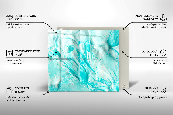 Glass worktop saver Paints abstraction