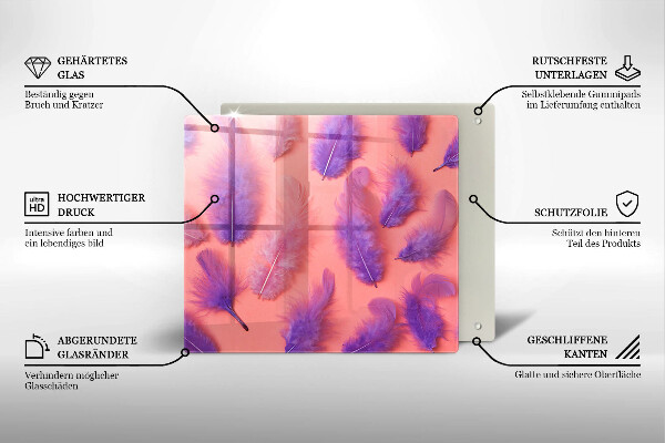 Kitchen worktop protector Fluffy feathers