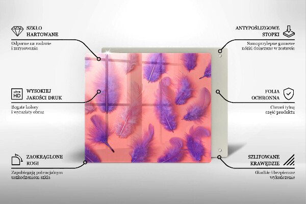 Kitchen worktop protector Fluffy feathers