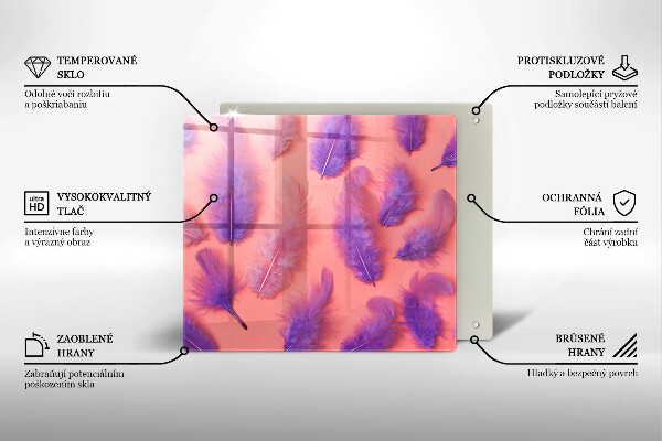 Kitchen worktop protector Fluffy feathers