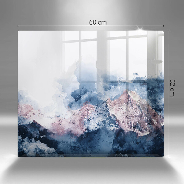 Kitchen worktop protector Abstraction painted mountains