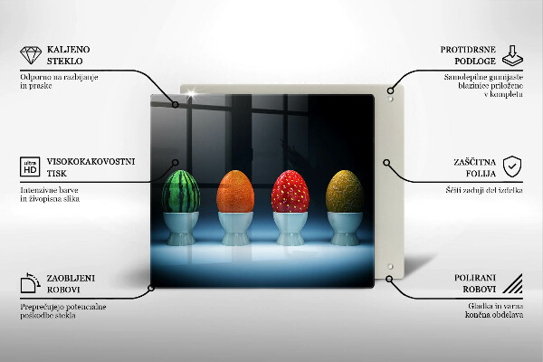 Kitchen worktop protector Abstraction egg fruits