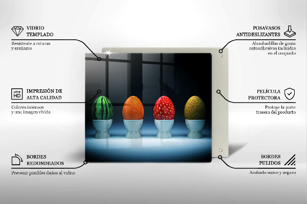 Kitchen worktop protector Abstraction egg fruits