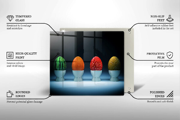 Kitchen worktop protector Abstraction egg fruits