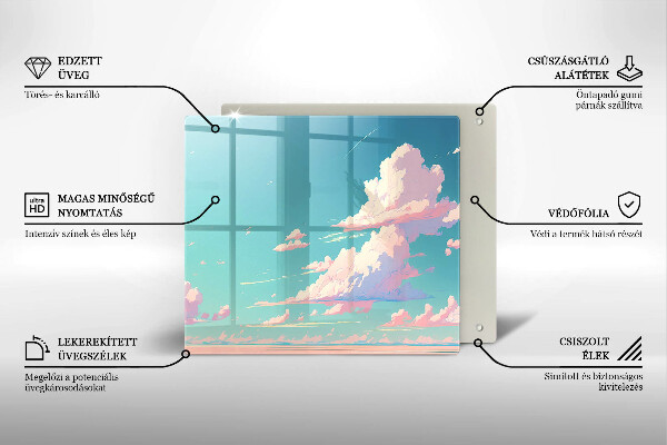 Kitchen worktop protector Illustration sky