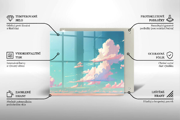 Kitchen worktop protector Illustration sky