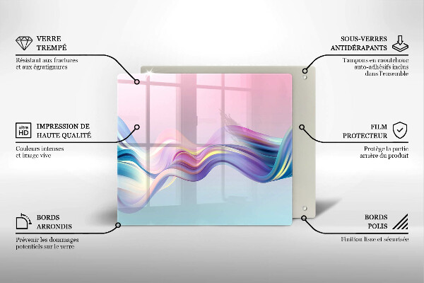 Chopping board Pastel abstraction