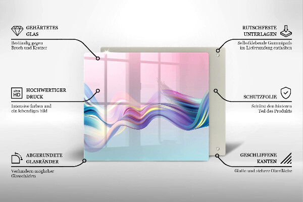 Chopping board Pastel abstraction