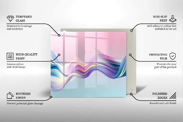 Chopping board Pastel abstraction
